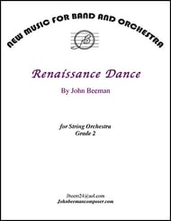 Renaissance Dance Orchestra sheet music cover Thumbnail